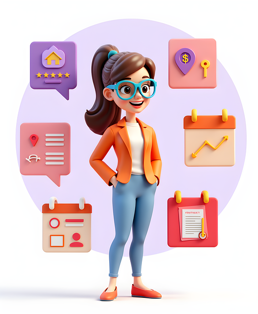 Frau plant Immobilien-Investment - finanzielle Unabhängigkeit